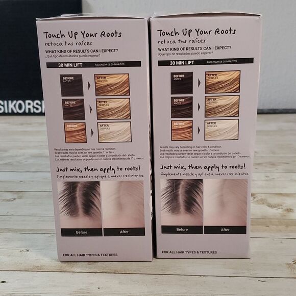 NEW 2 KISS Root Touch Up Complete Bleach Applicator Kit 4 Applications Included! - Picture 4 of 6